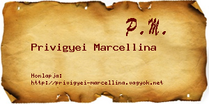 Privigyei Marcellina névjegykártya